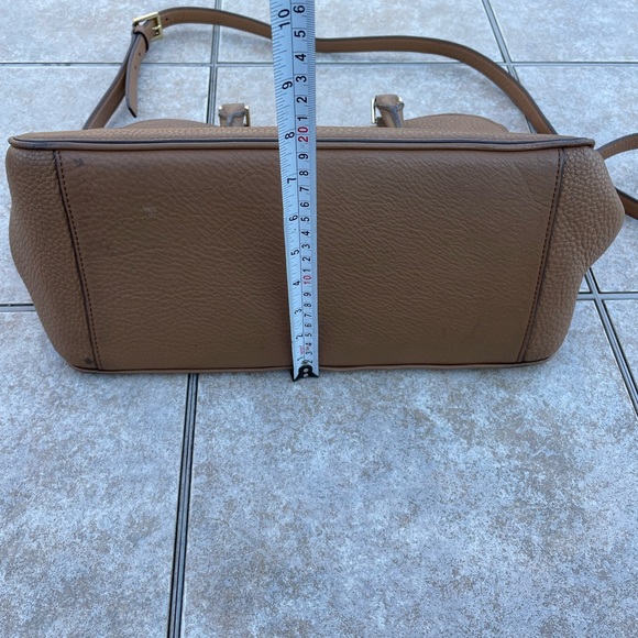 Tory Burch Brown Leather Robinson Double Zip Dome Satchel - Picture 14 of 16